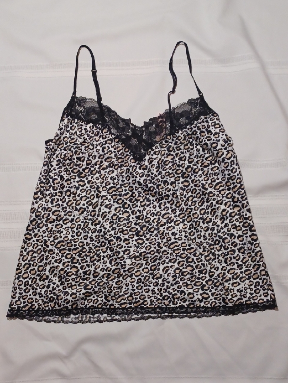 NWT Victoriad Secret Leopard Lace Cami Tank Top